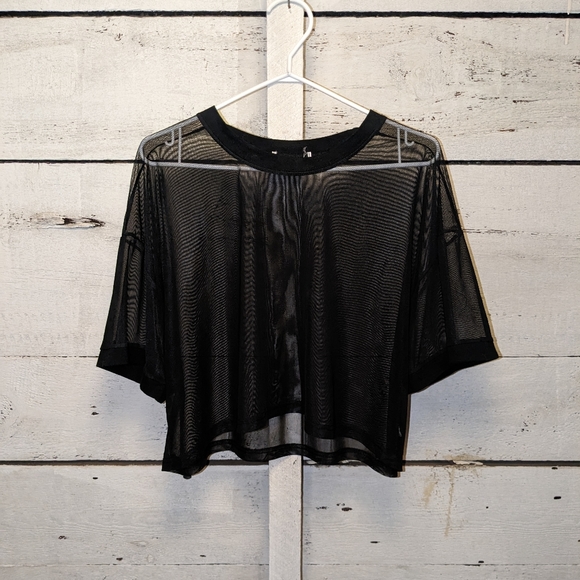 Oak + Fort sheer cropped tee - Picture 3 of 3